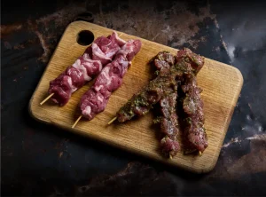 LAMB LEG SOSATIES PLAIN OR MARINATED