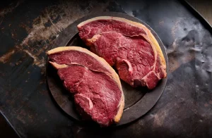 BEEF RUMP STEAK TRIMMED AND AGED